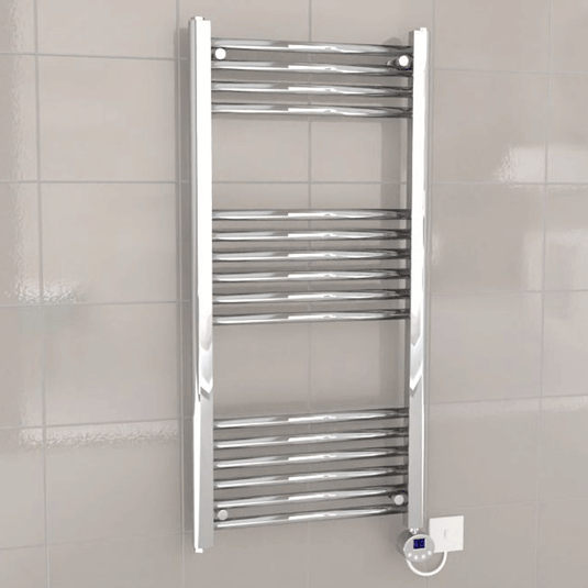 Kartell K-Rad Thermostatic Electric Straight Heated Towel Rail 1000mm H x 500mm W - Chrome - Envy Bathrooms Ltd