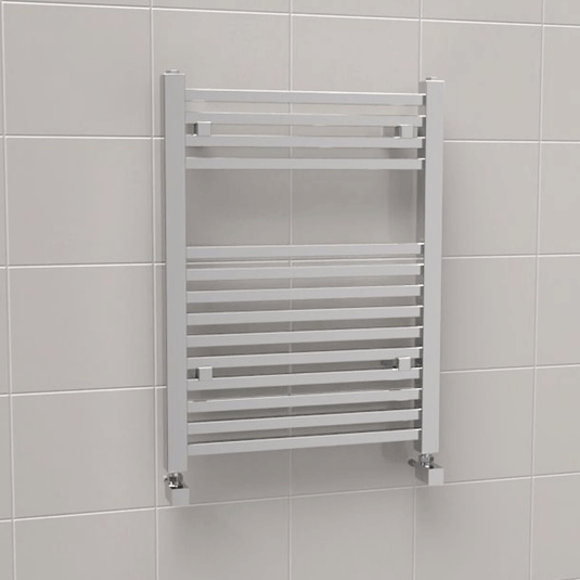 Kartell K Squared Designer Towel Rail 800mm H x 600mm W - Chrome - Envy Bathrooms Ltd