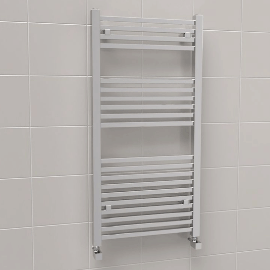 Kartell K Squared Designer Towel Rail 1200mm H x 600mm W - Chrome - Envy Bathrooms Ltd