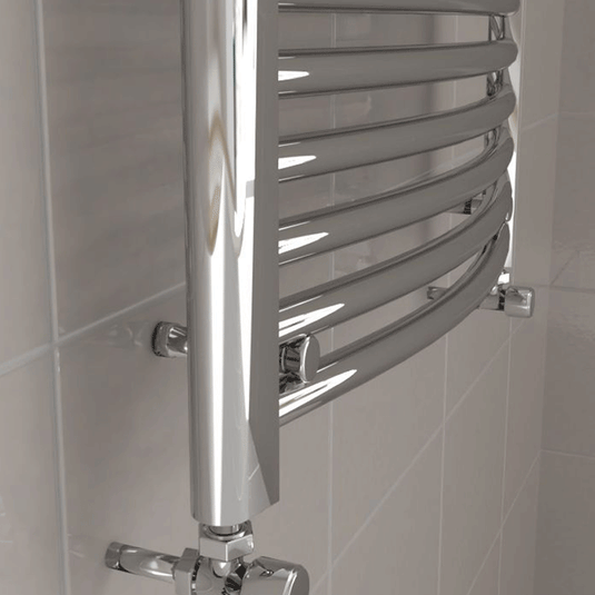 Kartell K-Rail 25mm Curved Towel Rail 1800mm H x 500mm W - Chrome - Envy Bathrooms Ltd