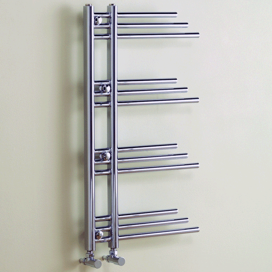 Kartell New York Designer Heated Towel Rail 900mm H x 500mm W - Chrome - Envy Bathrooms Ltd