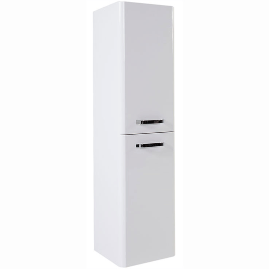 Kartell Options Wall Mounted Tall Storage Unit 350mm Wide - White - Envy Bathrooms Ltd