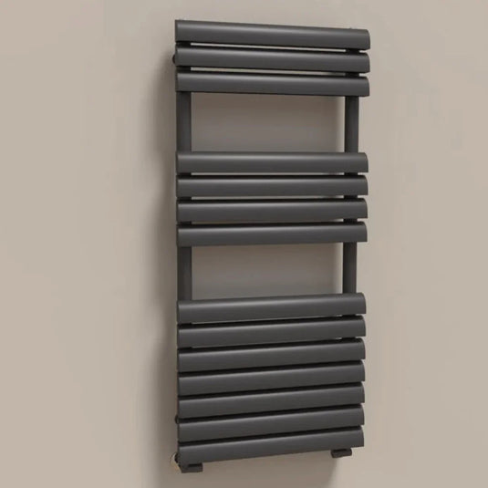 Kartell Venetian Designer Heated Towel Rail 1100mm H x 500mm W - Matt Anthracite - Envy Bathrooms Ltd