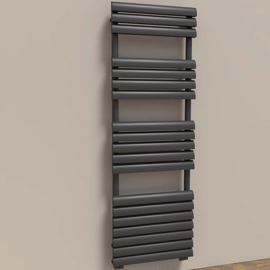 Kartell Venetian Designer Heated Towel Rail 1500mm H x 500mm W - Matt Anthracite - Envy Bathrooms Ltd