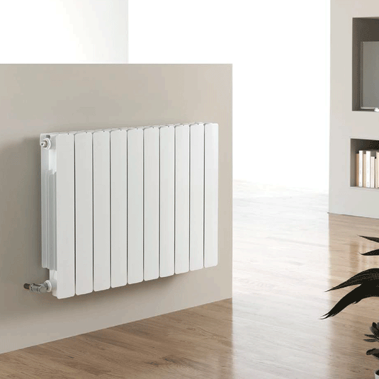 Kartell Vermont hi Single Designer Radiator 581mm H x 640mm W - White - Envy Bathrooms Ltd