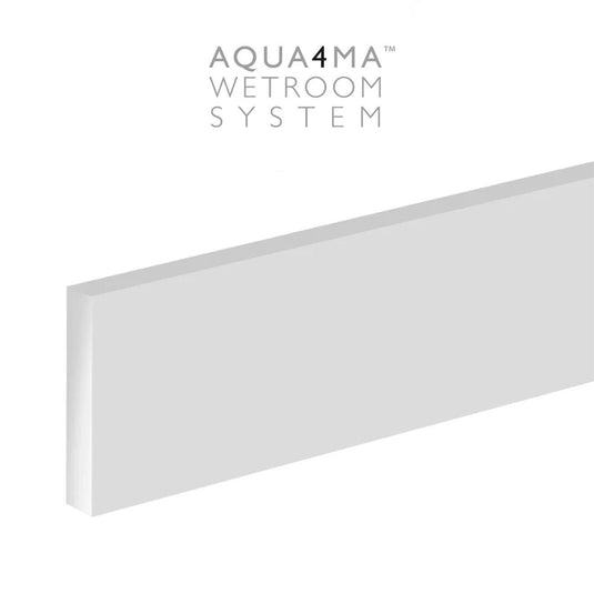 Kudos Aqua4Ma 1200 x 75mm Skirting White (Pack of 4) - Envy Bathrooms Ltd