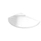 Kudos Connect 2 1000 x 800mm Curved Offset Quadrant Slimline Shower Tray with waste (Left Hand) | White | C2T10081CLHT
