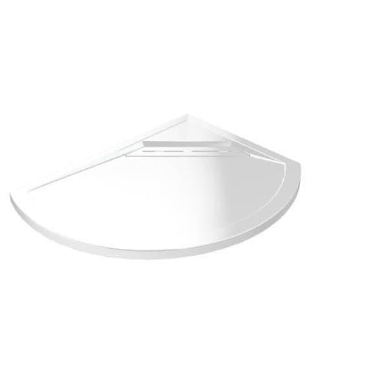 Kudos Connect 2 1000 x 800mm Offset Quadrant Slimline Shower Tray with waste (RH) - White - Envy Bathrooms Ltd