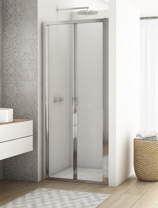 Kudos Divera 1000mm Bi-Fold Door - Chrome - K22K1005007-0001 - Envy Bathrooms Ltd