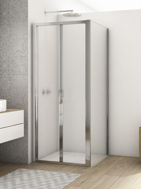 Kudos Divera 1000mm Bi-Fold Door - Chrome - K22K1005007-0001 - Envy Bathrooms Ltd