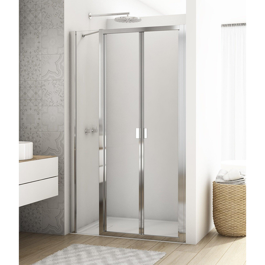 Kudos Divera 1000mm Bi-Fold Door - Chrome - K22K1005007-0001