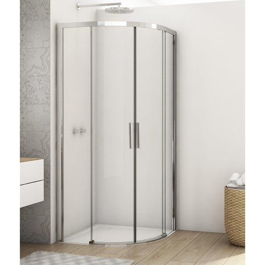 Kudos Divera 1000mm Quadrant Sliding Double Door - Chrome - K22SRB551005007-0001