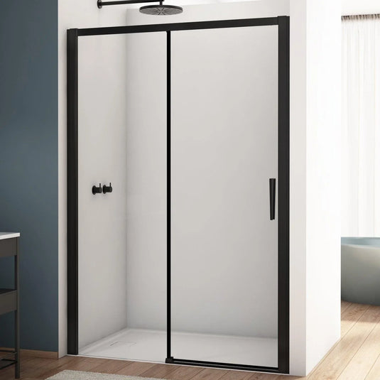 Kudos Divera 1400mm Sliding Door - Matt Black - K22S2B1400607-0001 - Envy Bathrooms Ltd