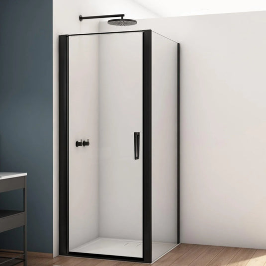 Kudos Divera 1400mm Wetroom Panel - Matt Black (excl. wall profile) - K22F11400607-0001 - Envy Bathrooms Ltd