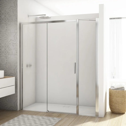 Kudos Divera 400mm Inline Panel - Chrome - K22FF0405007-0001 - Envy Bathrooms Ltd