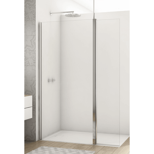 Kudos Divera 400mm Pivot Deflector Panel - Chrome - K22BTK304005007-0001 - Envy Bathrooms Ltd