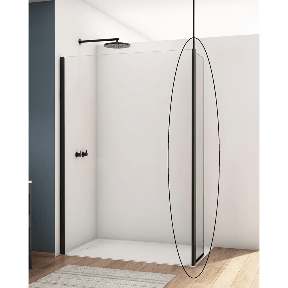 Kudos Divera 457mm Fixed Deflector Panel | Matt Black | K22BTK20457060