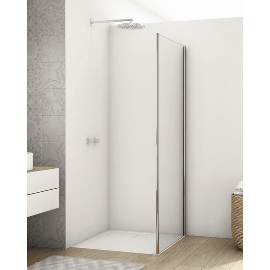 Kudos Divera 760mm Wetroom Panel - Chrome (excl. wall profile) - K22F10765007-0001 - Envy Bathrooms Ltd