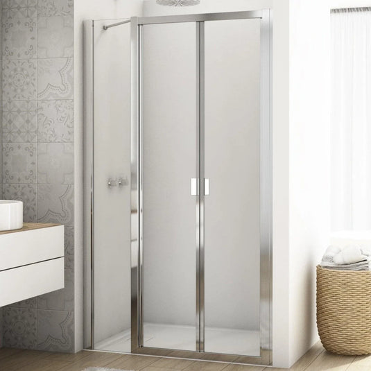 Kudos Divera 800mm Bi-Fold Door - Chrome - K22K0805007-0001 - Envy Bathrooms Ltd