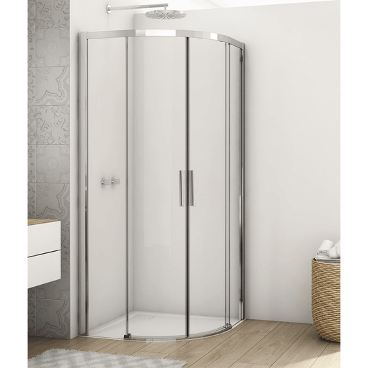Kudos Divera 900mm Quadrant Sliding Double Door - Chrome - K22SRB550905007-0001 - Envy Bathrooms Ltd