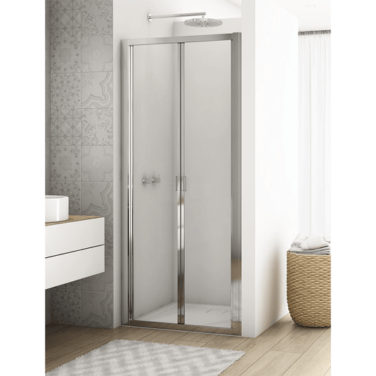 Kudos Divera 900mm Bi-Fold Door - Chrome - K22K0905007-0001 - Envy Bathrooms Ltd