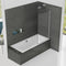 Kudos Inspire 8mm Bath Screen without Towel Rail 1500x850mm | 3BASC8NHS