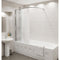 Kudos Inspire 8mm Corner Over Bath Curtain Shower Panel & Rail 1500x2000mm | 50BSPBCR