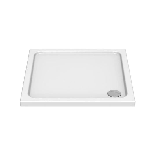 Kudos Kstone 1000 x 1000mm Anti-slip Square Shower Tray - White - Envy Bathrooms Ltd