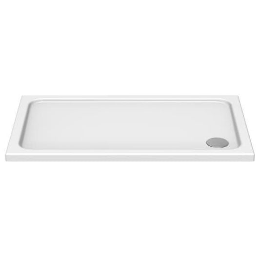 Kudos Kstone 1000 x 700mm Rectangular Shower Tray - White - Envy Bathrooms Ltd