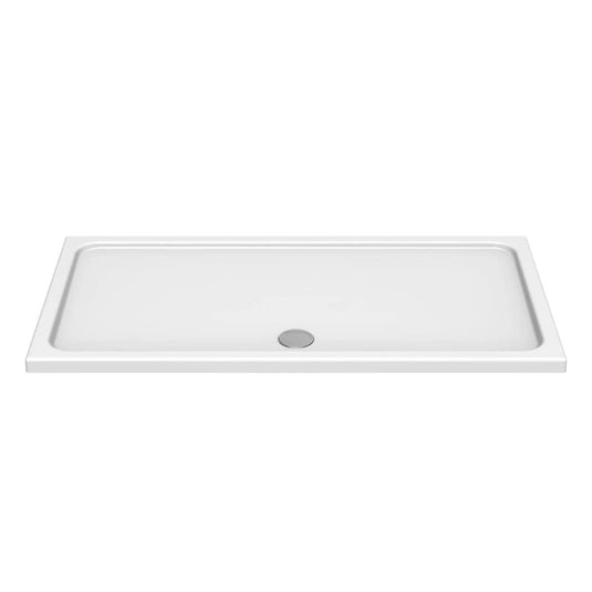 Kudos Kstone 1400 x 800mm Anti-slip Rectangle Shower Tray - White - Envy Bathrooms Ltd