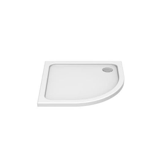 Kudos Kstone 900 x 800mm Offset Quadrant Shower Tray (LH) - White - Envy Bathrooms Ltd