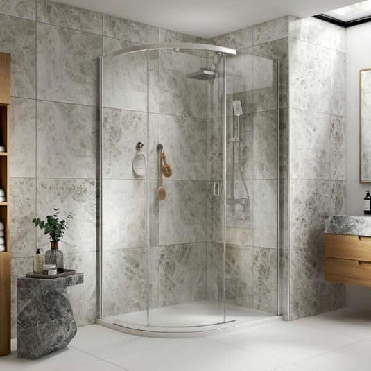 Kudos Pinnacle 8 1200 x 900mm Offset Quadrant Shower Enclosure - Chrome - Envy Bathrooms Ltd