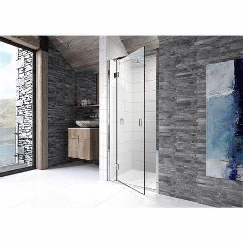 Kudos Pinnacle 8 760mm Hinged Recess Door (LH) - Chrome - Envy Bathrooms Ltd