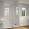 Kudos Ultimate 2 300mm Fold Away Deflector Panel (Right Hand - 10mm Thick)  |  Chrome | 10WPFADPRH