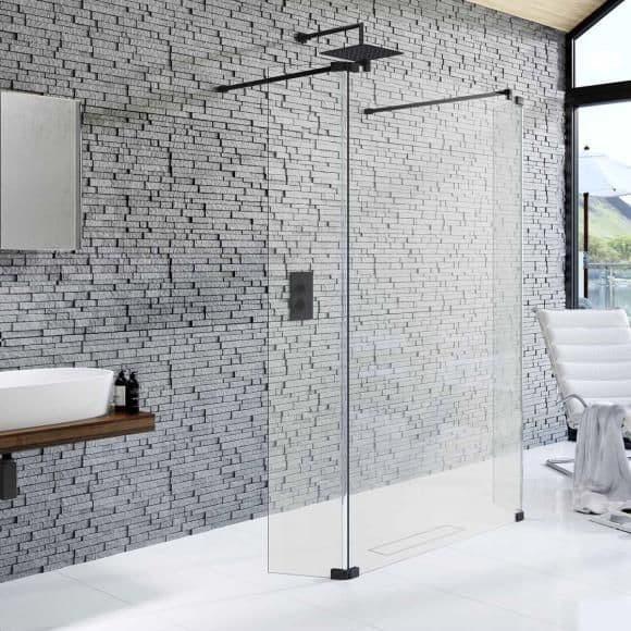 Kudos Ultimate 2 300mm Hinged Deflector Panel (Right Hand - 10mm Thick