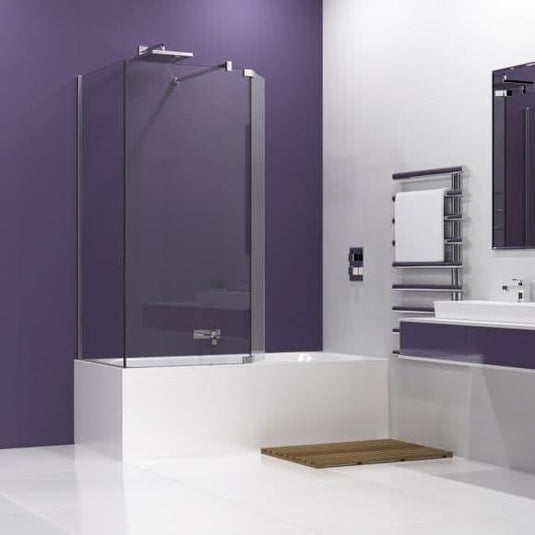 Kudos Ultimate 2 750mm Fixed Over Bath Shower Screen - 10mm Thick - Envy Bathrooms Ltd