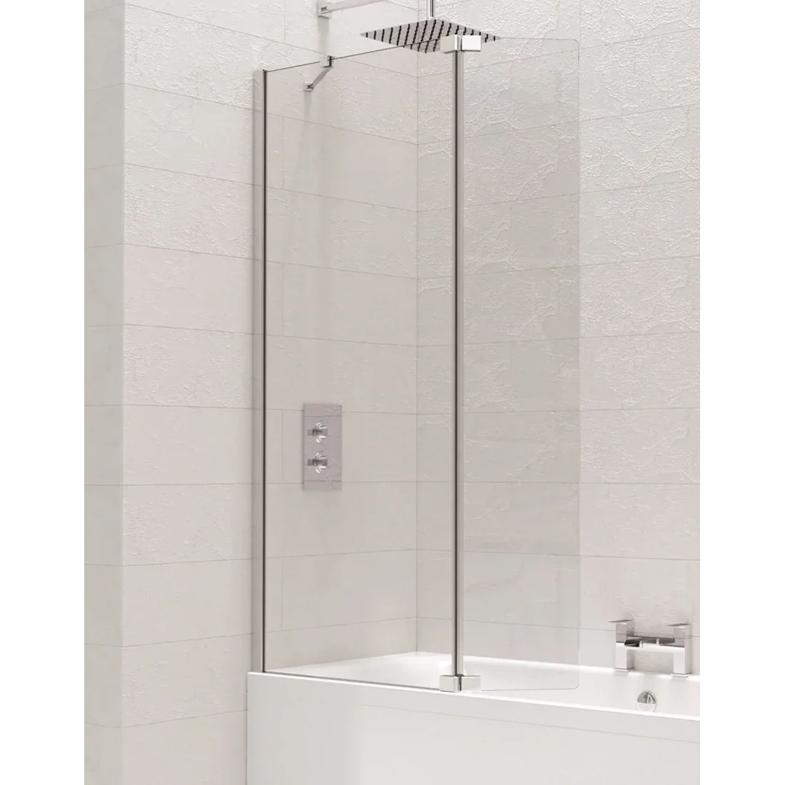 Deflector Left Hand Kudos Ultimate10 Fold Away Bath Screen Deflector Panel (Left Hand) | C
