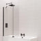 Kudos Ultimate10 Fold Away Bath Screen Deflector Panel (Left Hand) | Matt Black | 10BSWPFADPLHMB