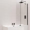Kudos Ultimate10 Fold Away Bath Screen Deflector Panel (Right Hand) | Matt Black | 10BSWPFADPRHMB