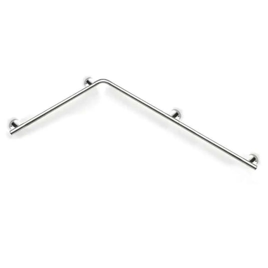 Lakes Series 400 Double Shower Handrail - 750 x 1125mm - Chrome - 4031SG05PM - Envy Bathrooms Ltd