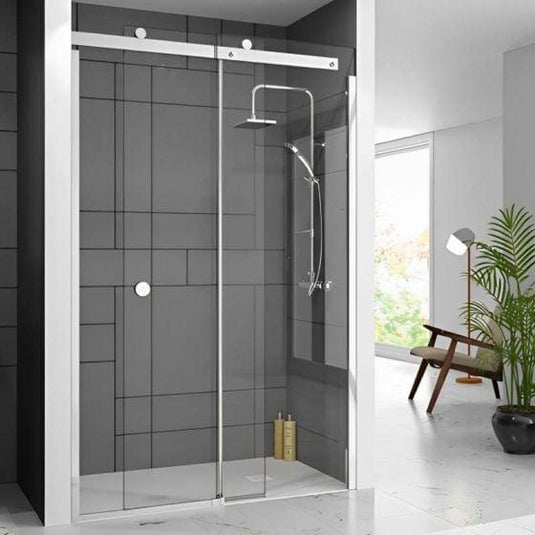 Merlyn 10 Series 1100mm Sliding Shower Door Right Hand - Chrome - M108251CR - Envy Bathrooms Ltd