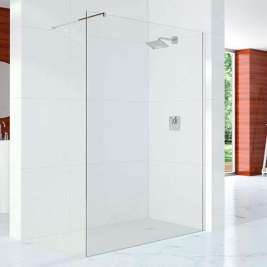 Merlyn 10 Series 1200mm Shower Wall with Wall Profile & Stabilising Bar - S10SW1200H - Envy Bathrooms Ltd