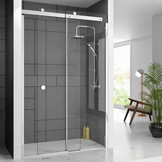 Merlyn 10 Series 1200mm Sliding Shower Door Right Hand - Chrome - M108241CR - Envy Bathrooms Ltd