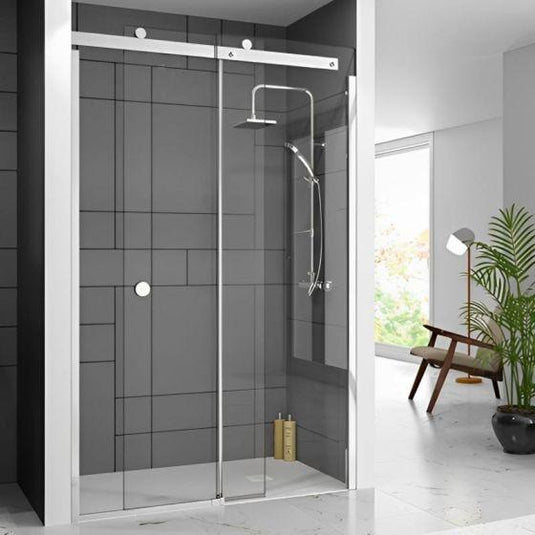 Merlyn 10 Series 1400mm Sliding Shower Door Right Hand - Chrome - M108291CR - Envy Bathrooms Ltd