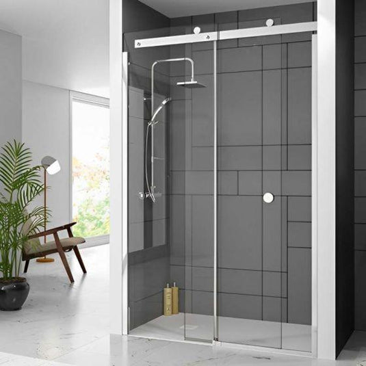 Merlyn 10 Series 1700mm Sliding Shower Door Left Hand - Chrome - M1081700CHL - Envy Bathrooms Ltd