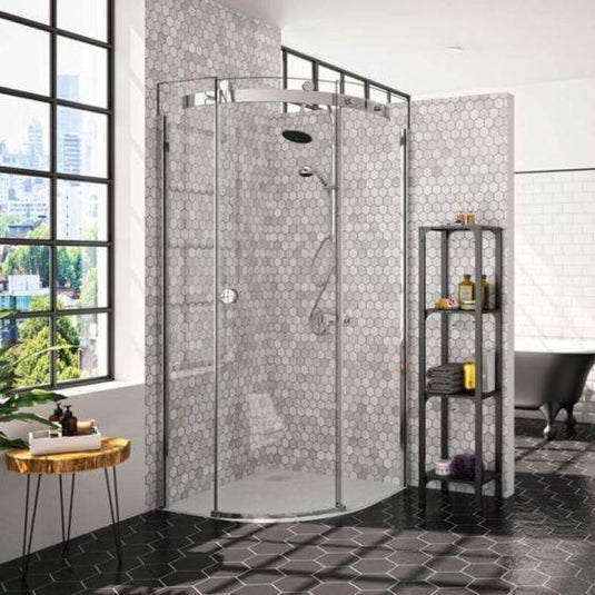 Merlyn 10 Series 800mm 1 Door Quadrant Shower Enclosure Left Hand - Chrome - M103211CL - Envy Bathrooms Ltd