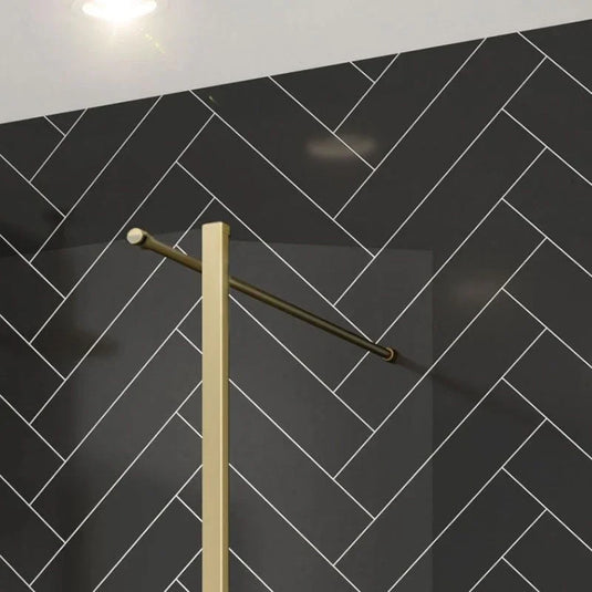 Merlyn 1500mm Wetroom Horizontal Bracing Bar - Brushed Brass - N127BBR - Envy Bathrooms Ltd