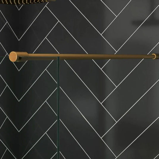 Merlyn 1000mm Wetroom Horizontal Bracing Bar - Brushed Bronze - N126BBZ - Envy Bathrooms Ltd