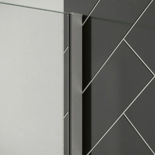 Merlyn 2000mm Wetroom Corner Post Profile - Chrome - 8WCR - Envy Bathrooms Ltd