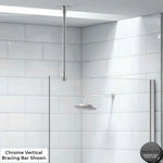 Merlyn 400mm Vertical Ceiling Bracing Bar - Brushed Gunmetal - CBB440BGM - Envy Bathrooms Ltd